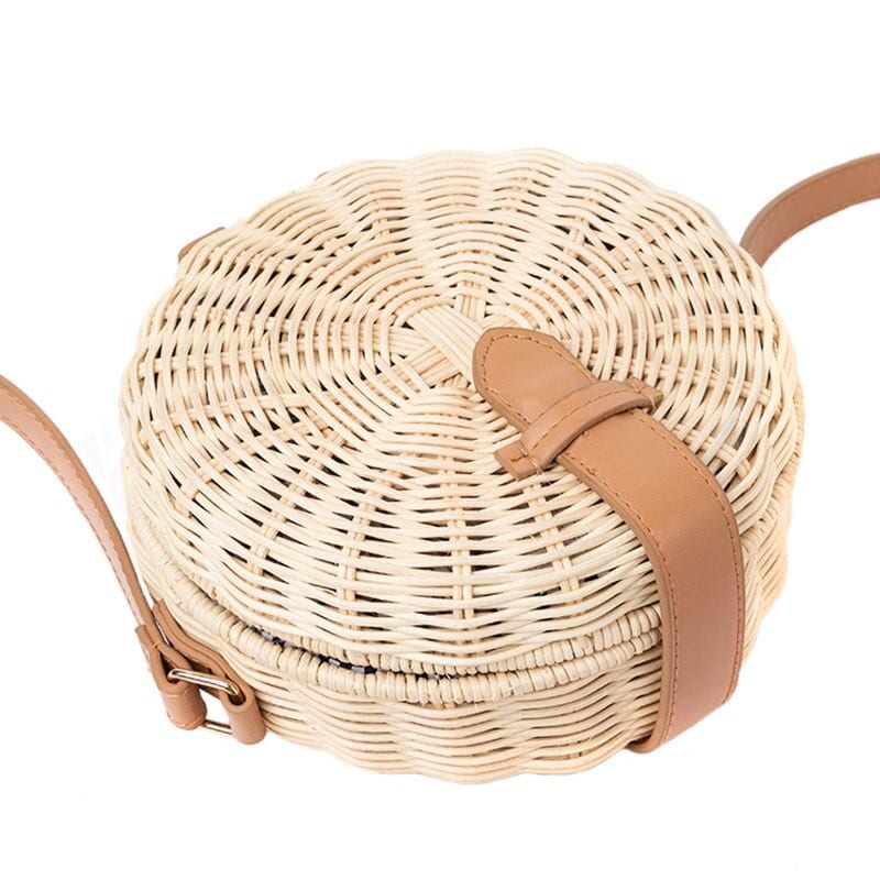 Rattan Bag for Summer - Crossbody Bali Rattan Bag - Bohemian Beach Bag